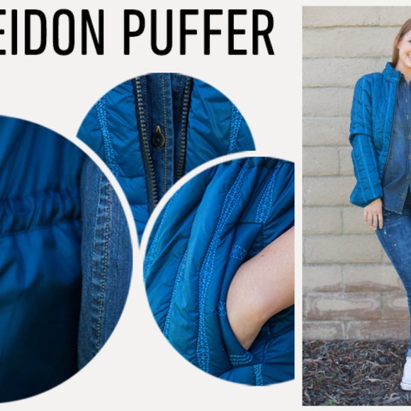 CAbi Poseidon Jacket Puffer 914 Lightweight Blue - Picture 3 of 11